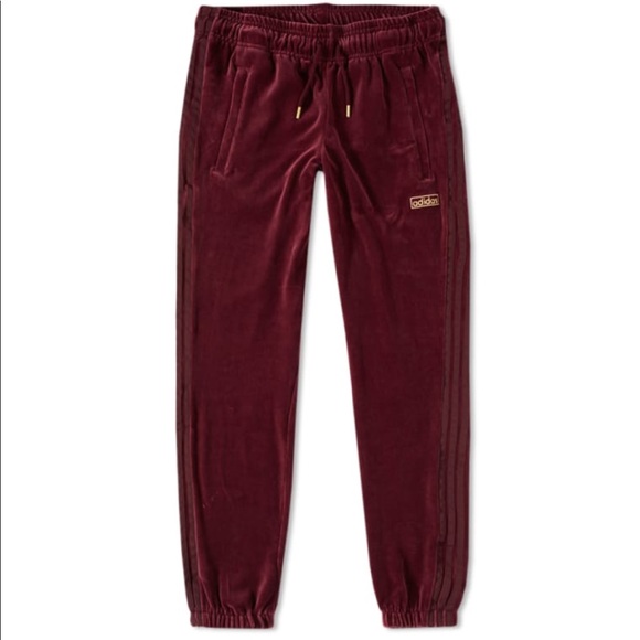 velour pants adidas